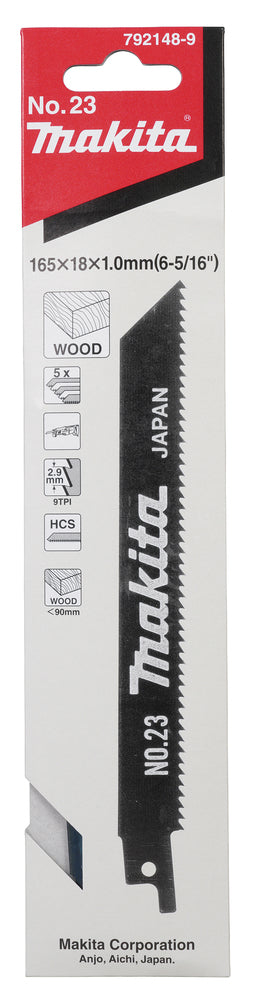 Makita | Reciprosaw Blade, 165 x 1 mm | 792148-9 3
