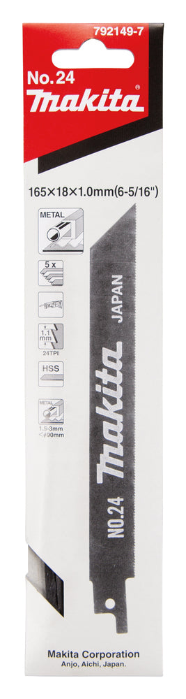 Makita | Reciprosaw Blade, 165 x 1 mm | 792149-7 3