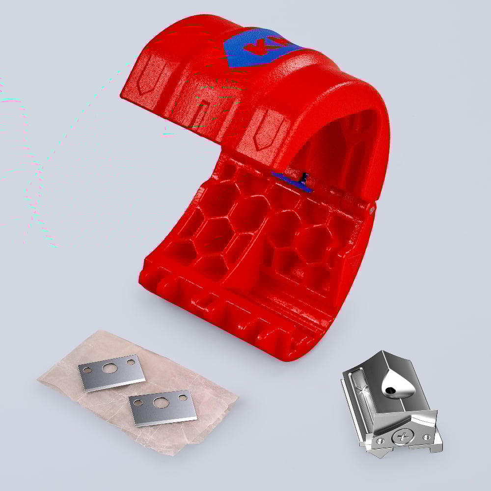 KNIPEX BiX Cutter for plastic pipes and sealing sleeves 90 22 10 BK 41 - Power Tool Services