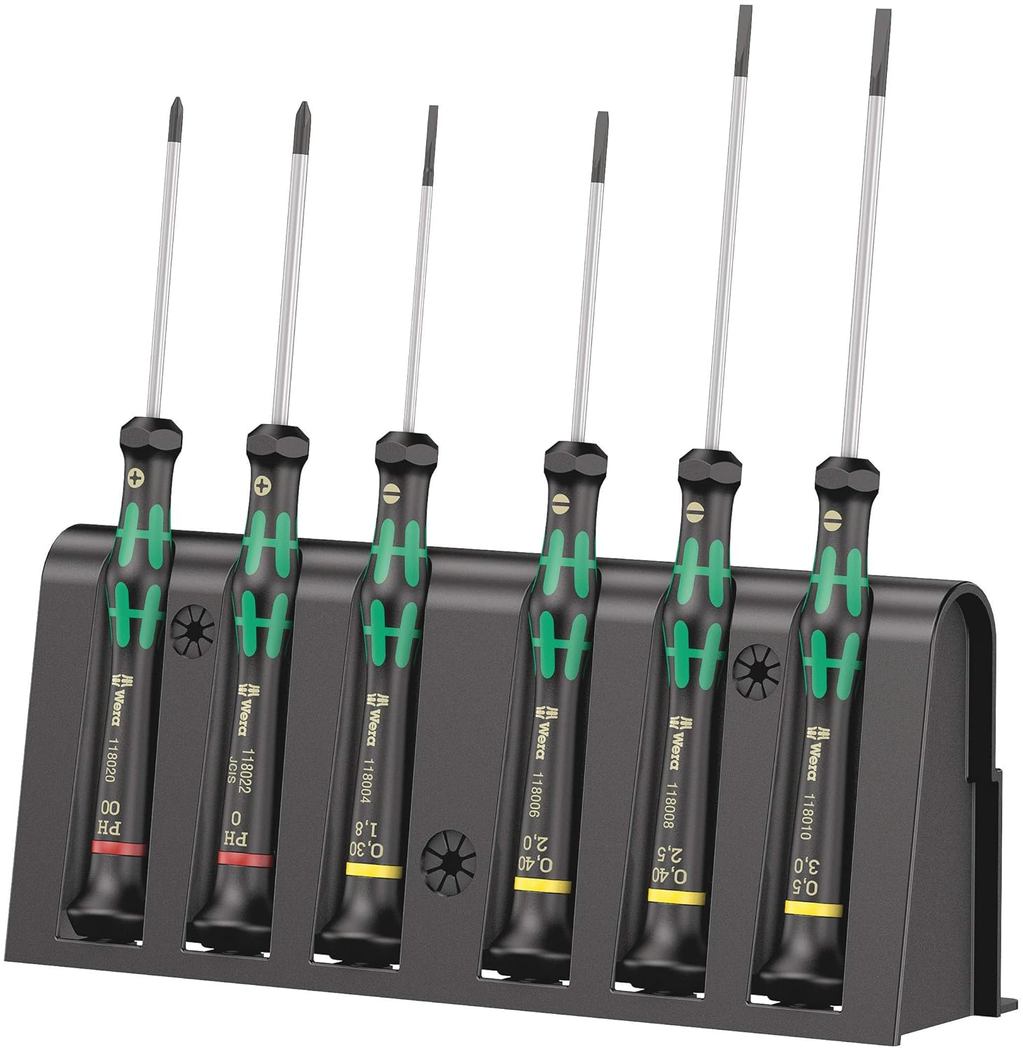 Wera 2035/6 A Screwdriver set and rack for electronic applications, 6 pieces 1 - Power Tool Services