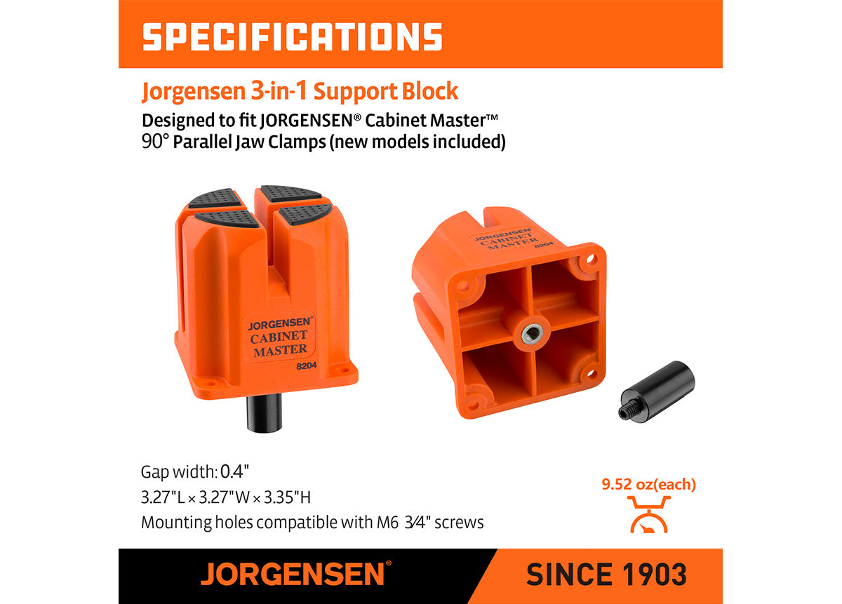 Jorgensen 3-in-1 Multi-function Support Blocks 4pc 7 - Power Tool Services