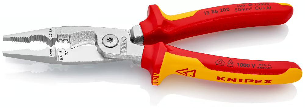 Knipex Pliers for Electrical Installation 13 86 200 2 - Power Tool Services