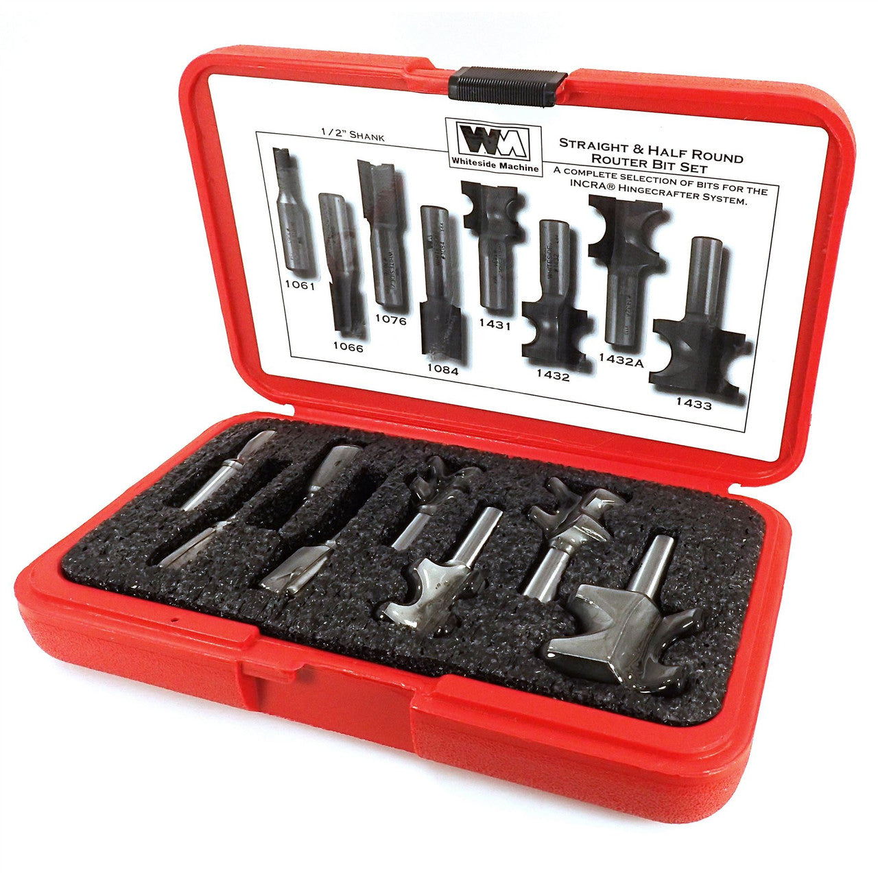 Buy Incra Whiteside 8-Piece HingeCrafter Router Bit Set (Metric) from Power Tool Services - Image 1 | Best Price