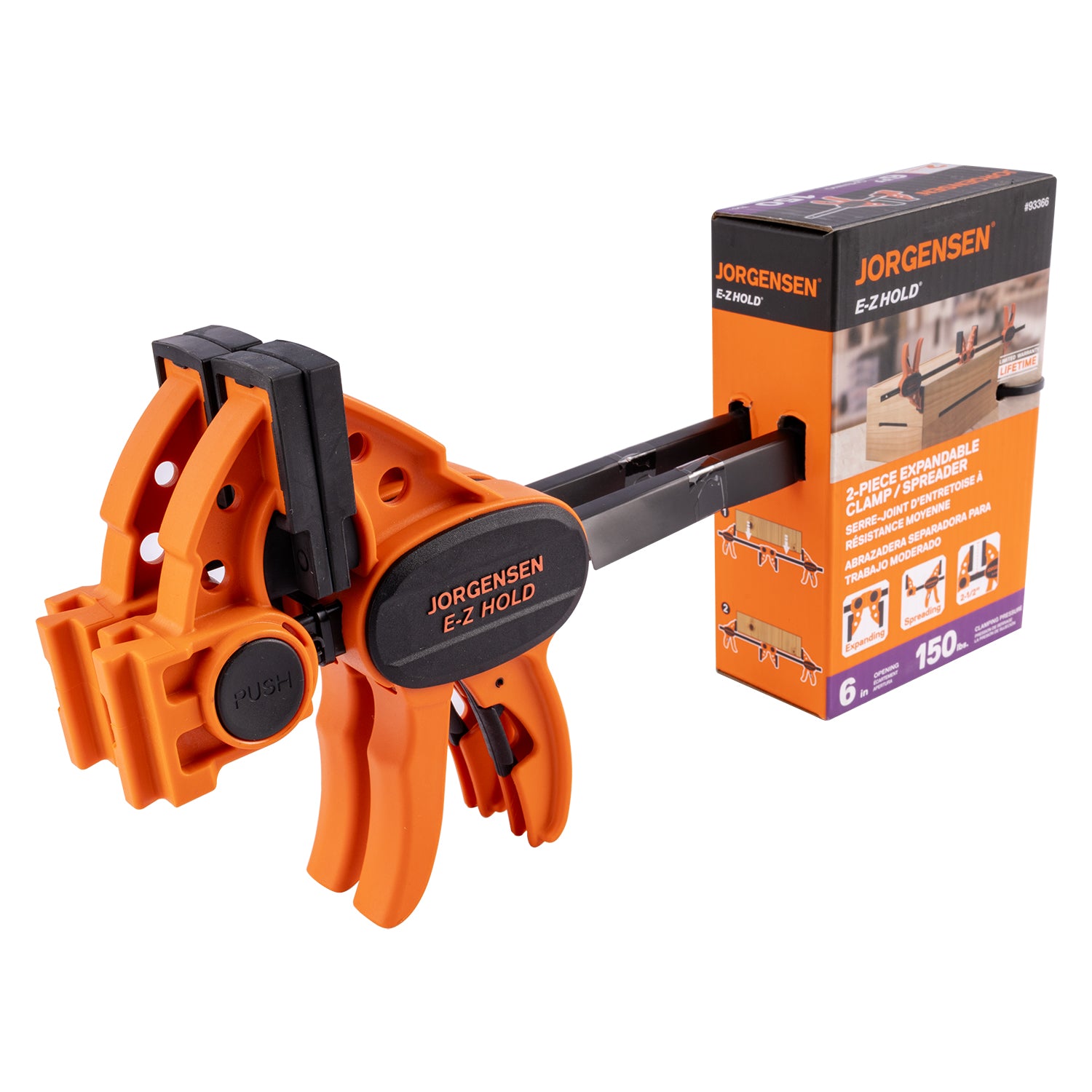 Pony 2pk E-z Hold 6'light Duty Expandable Clamp- Spreader AC93366