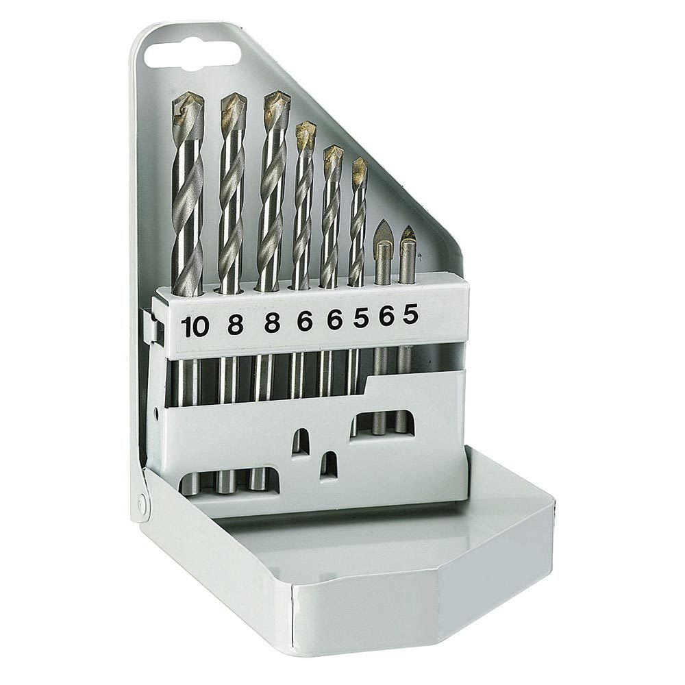 Alpen Glass And Tile Drill Bit Set 8 Piece Power Tool Services