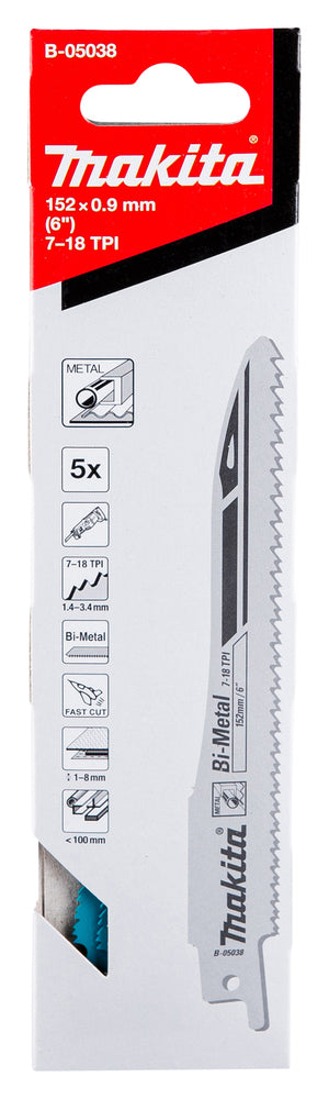 Makita | Reciprosaw Blade 152 x 0,9 mm | B-05038 3