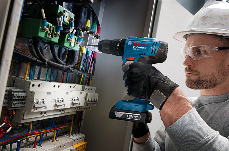 Bosch Professional Cordless Impact Drill GSB 183-LI Solo 06019K9181 11 - Power Tool Services