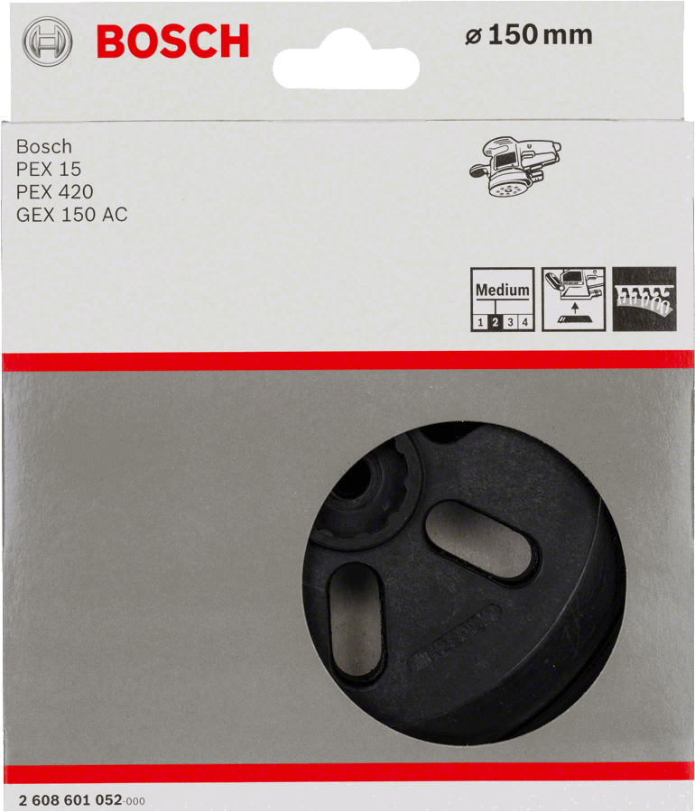 Buy Bosch 150Mm Backing Pad Pex150Ae / Gex150AC 2608601052 from Power Tool Services - Image 1 | Best Price