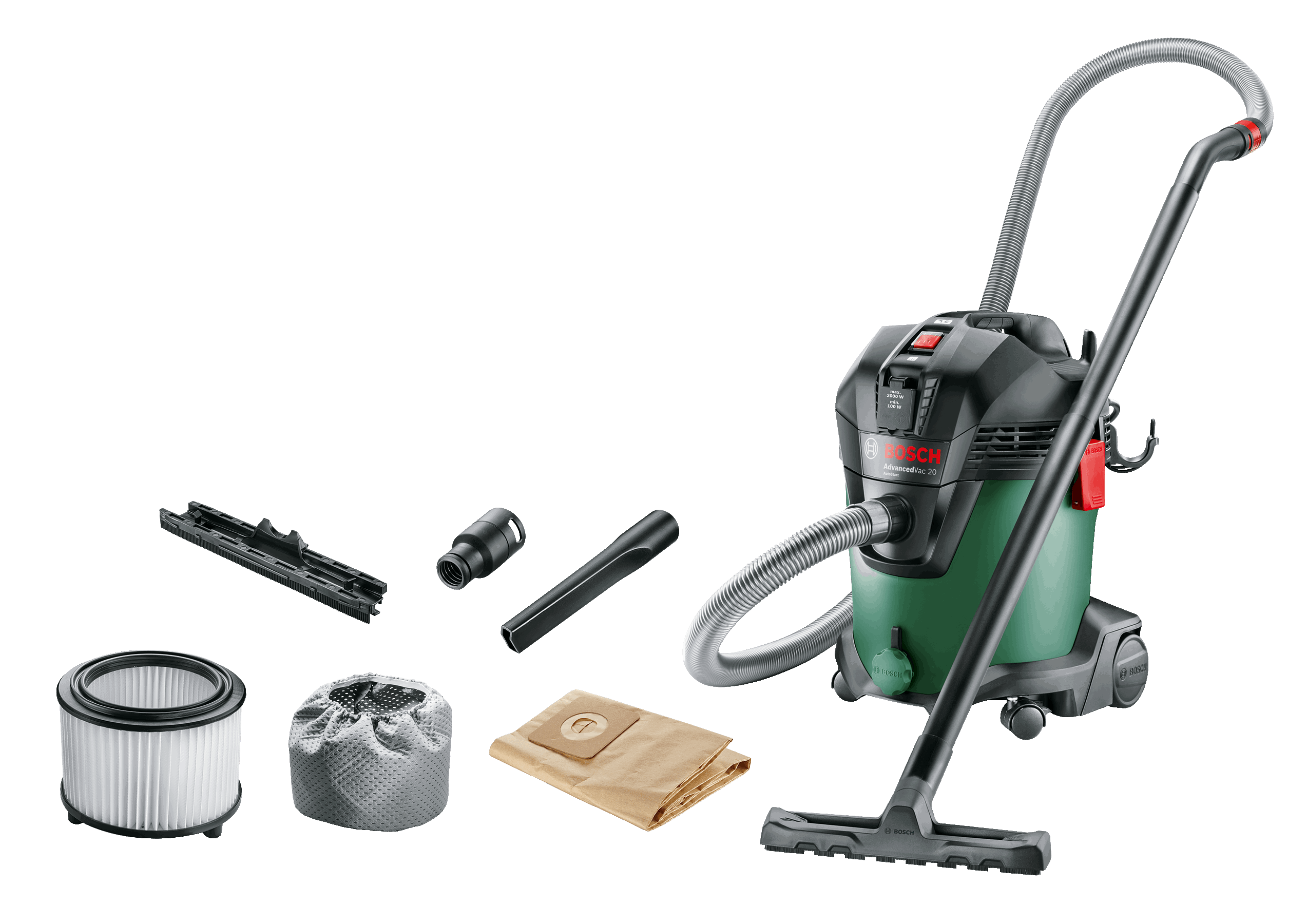 Buy Bosch Advancedvac 20 Wet And Dry Vacuum Cleaner from Power Tool Services - Image 2 | Best Price