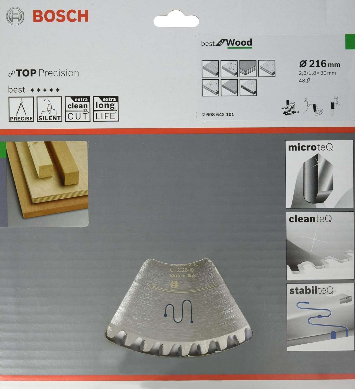 Bosch Best Circular Saw Blade for Wood 216 x 30 x 2.3 mm, 48 2608642101 Power Tool Services