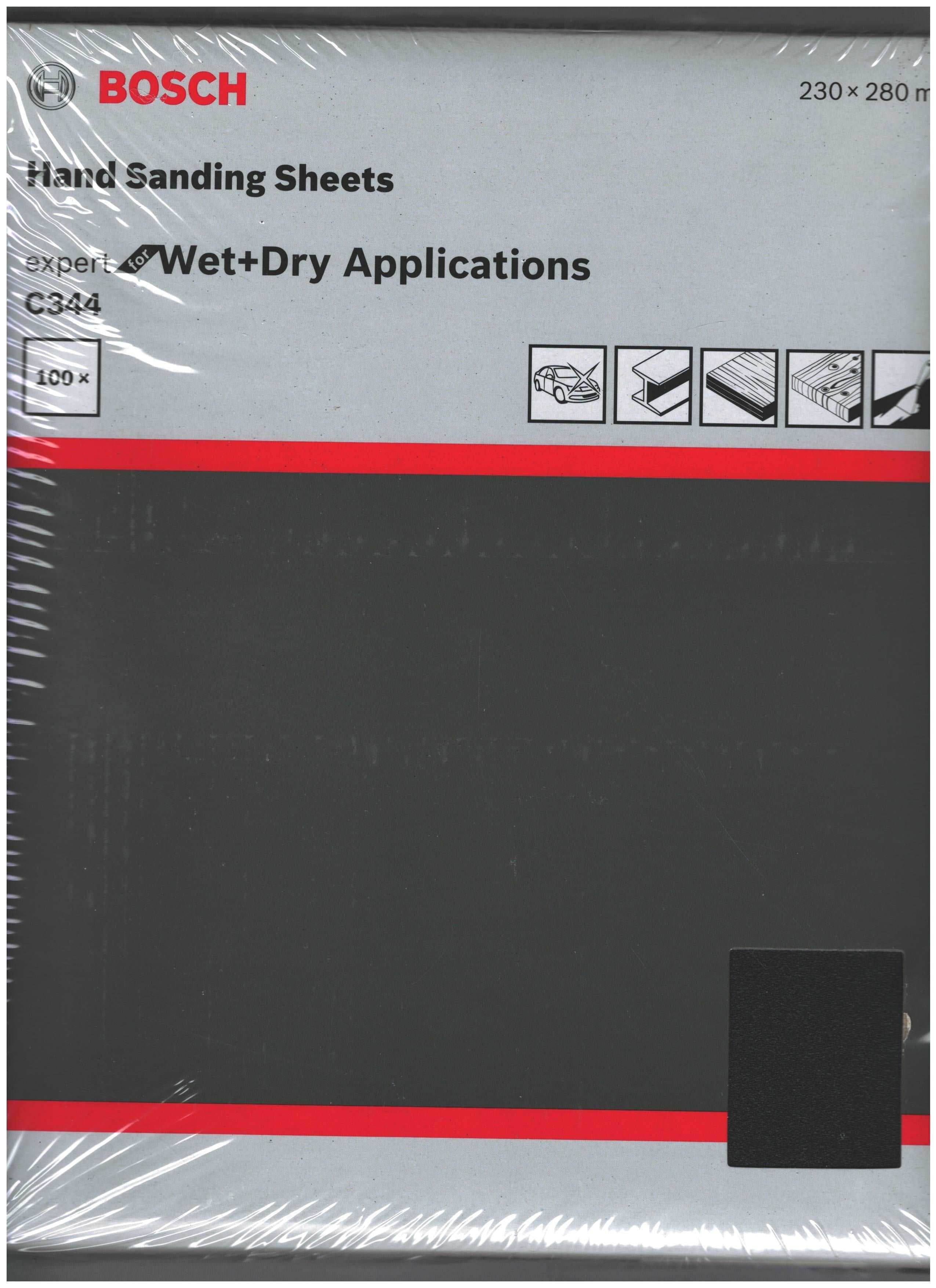 Buy Bosch C344 Wet & Dry 100 Pc 280 x 230mm ( Select Grit ) from Power Tool Services - Image 1 | Best Price