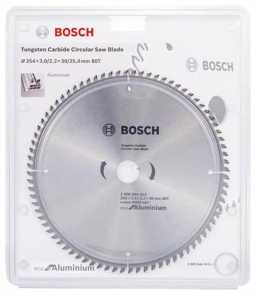 Buy Bosch Circular Saw Blade Eco for Aluminium 254mm 80T 2608644413 from Power Tool Services - Image 1 | Best Price