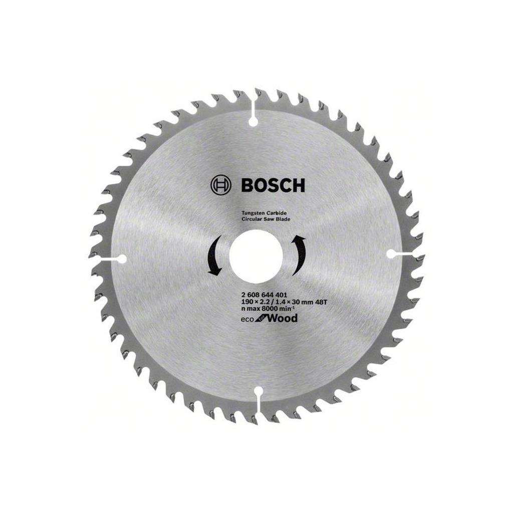 Buy Bosch Circular Saw Blade Eco for wood 190mm 48T 2608644401 from Power Tool Services - Image 2 | Best Price