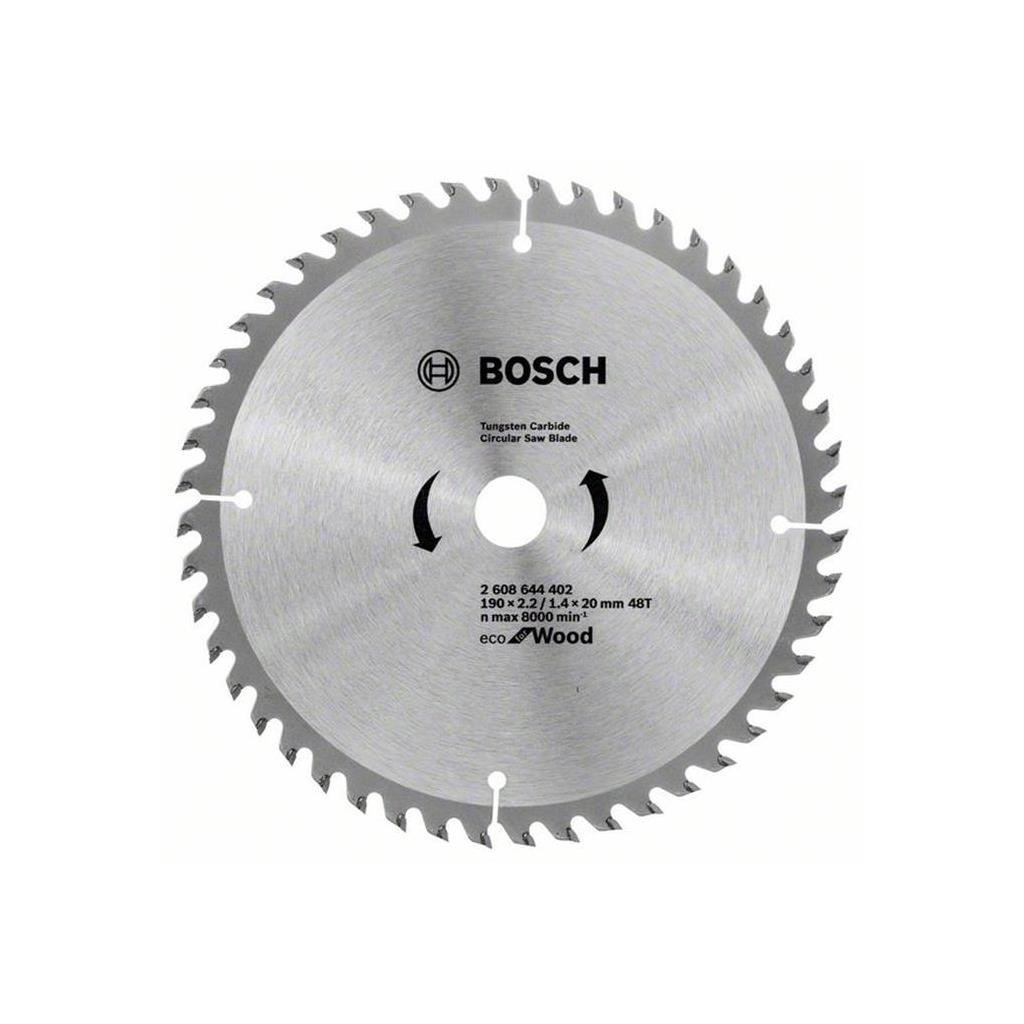 Buy Bosch Circular Saw Blade Eco for wood 190mm 48T 2608644402 from Power Tool Services - Image 2 | Best Price