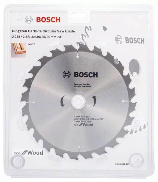 Buy Bosch Circular Saw Blade Eco for wood 235mm 24T 2608644403 from Power Tool Services - Image 1 | Best Price