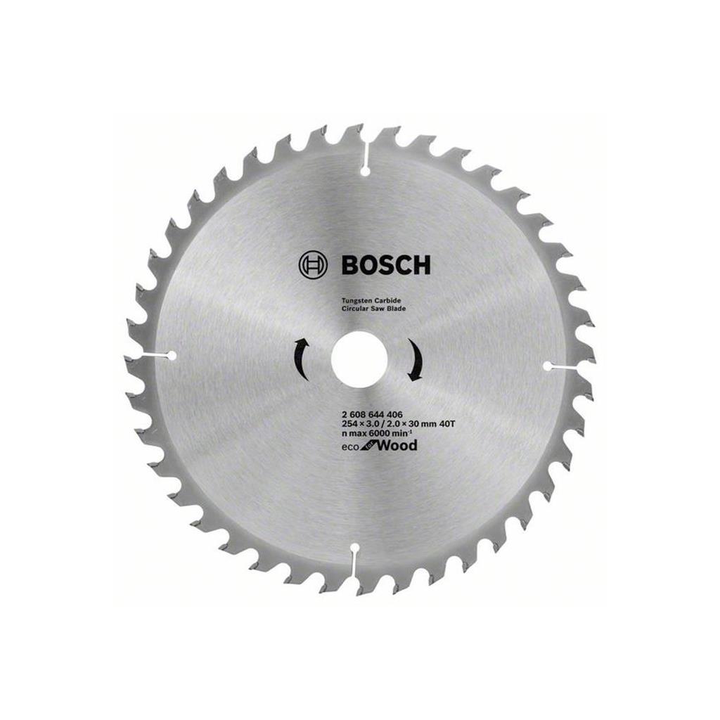 Buy Bosch Circular Saw Blade Eco for wood 254mm 40T 2608644406 from Power Tool Services - Image 2 | Best Price