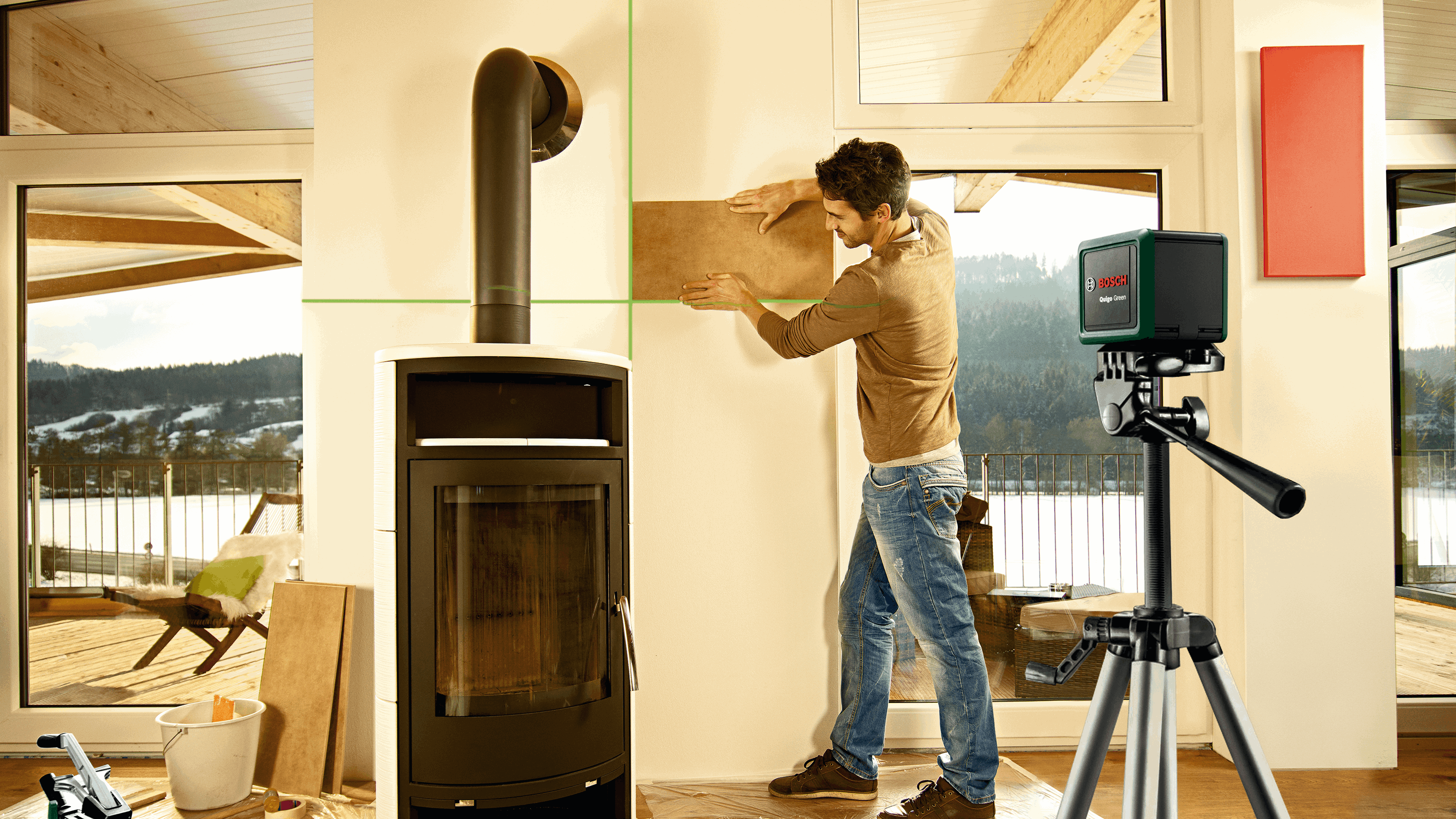 Buy Bosch DIY Quigo Green Cross Line Laser 0603663C02 from Power Tool Services - Image 3 | Best Price