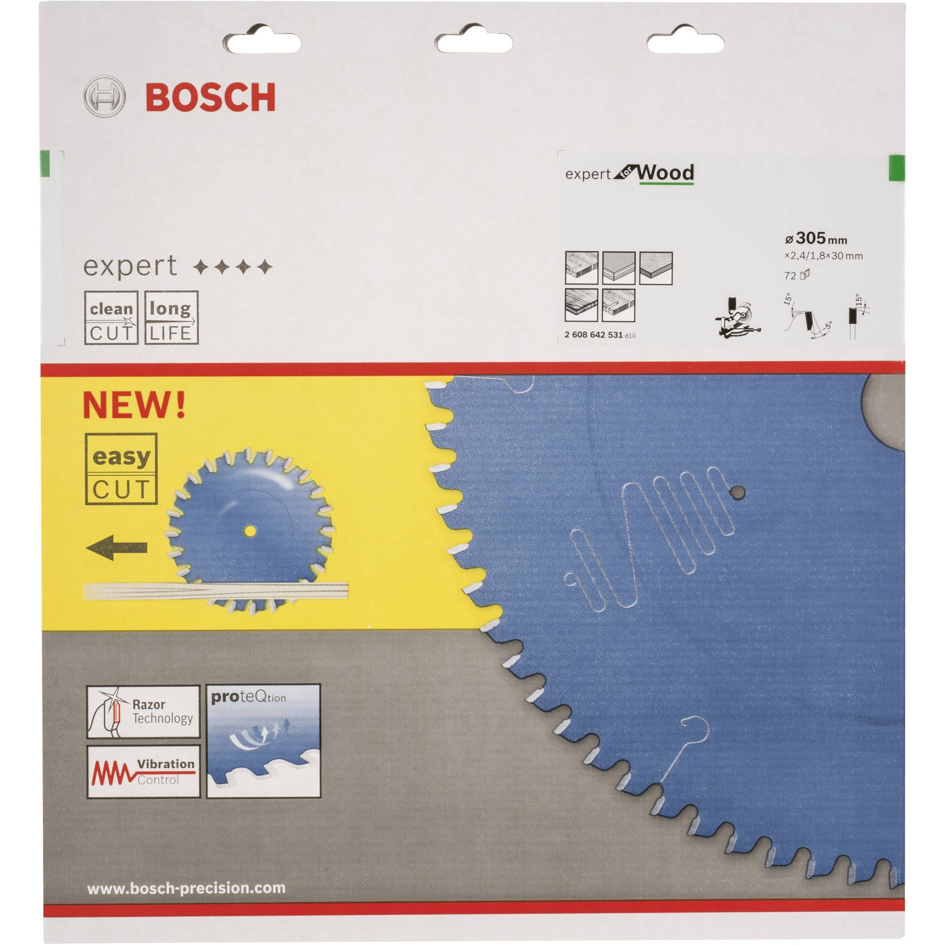 Buy Bosch Expert Circular Saw Blade circular saw blade 305mm 72t 2608642531 from Power Tool Services - Image 1 | Best Price