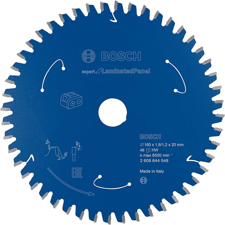 Buy Bosch Expert Circular Saw Blade for Laminates Circular saw blade 160mm 48t 2608644548 from Power Tool Services - Image 2 | Best Price