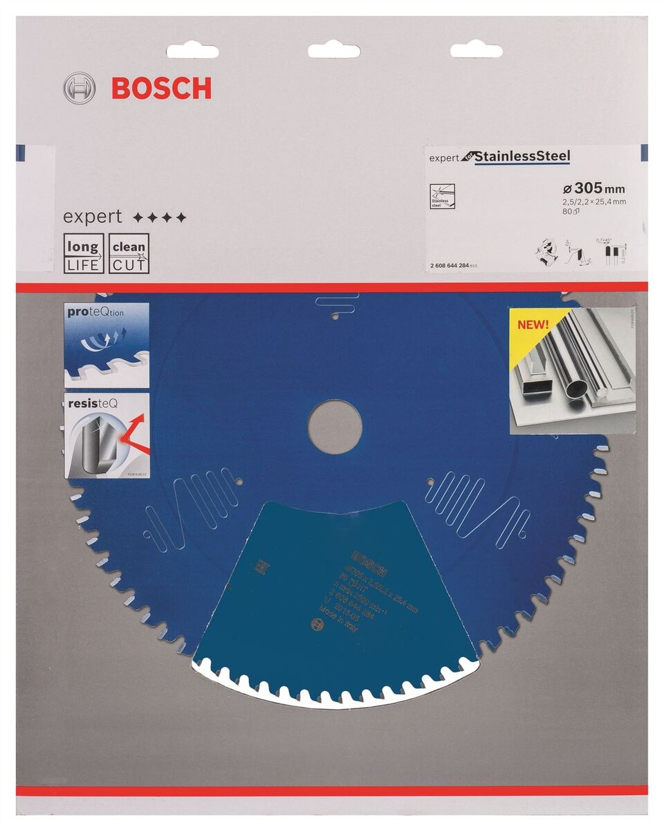 Bosch Expert Circular Saw Blade for Stainless Steel 305 x 25,4 x 2,5 mm, 80 2608644284 Power Tool Services