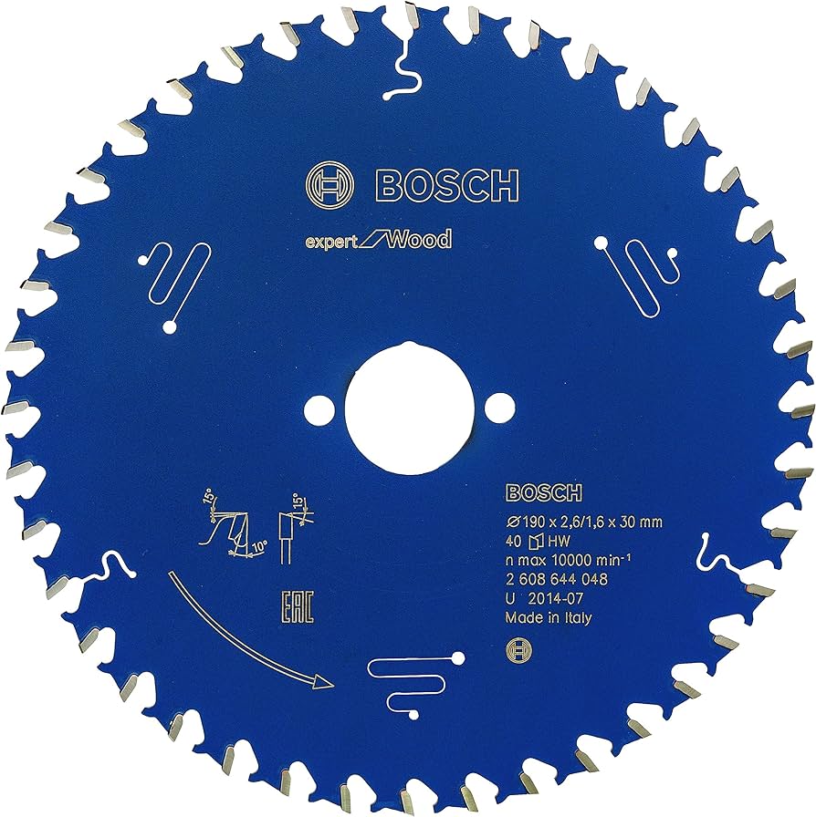 Bosch Expert Circular Saw Blade for Wood 190 x 30 x 2,6 mm, 40 2608644048 Power Tool Services