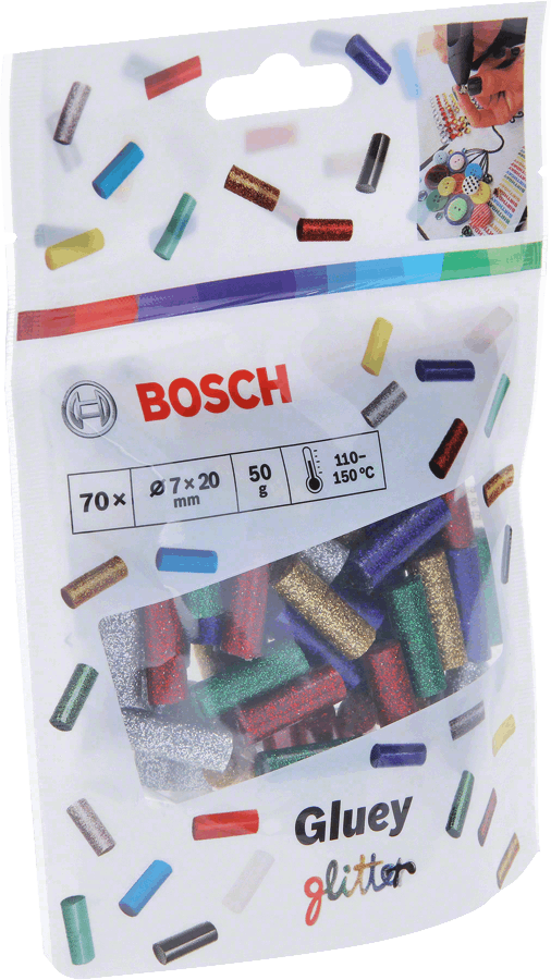 Buy Bosch Gluey Sticks Glitter Mix from Power Tool Services - Image 1 | Best Price