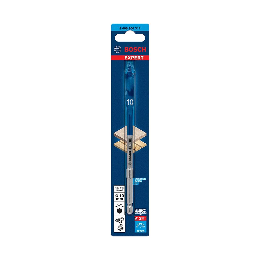 Bosch Hexagon Self Cut Speed spade bit 152mm ( Select Size ) Power Tool Services