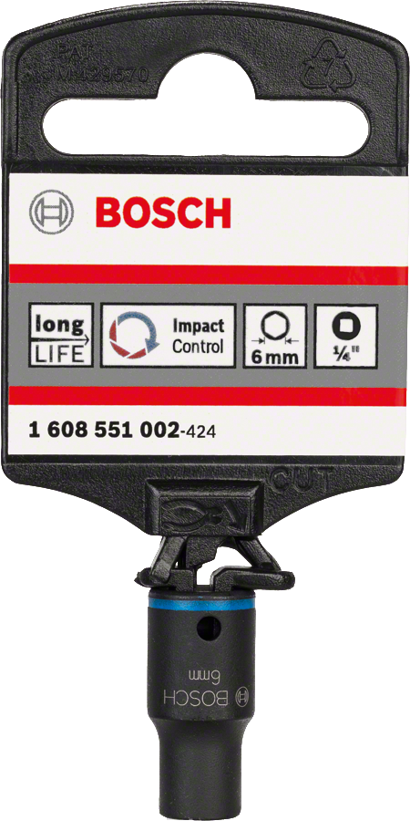 Buy Bosch Impact Control Socket 1/4'' square drive from Power Tool Services - Image 1 | Best Price