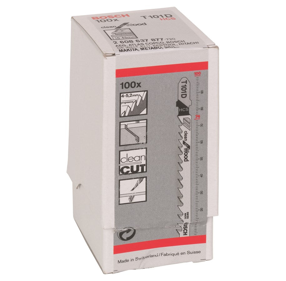 Bosch Jigsaw Blades T 101 D Clean for Wood 100 Pack 2608637877 Power Tool Services