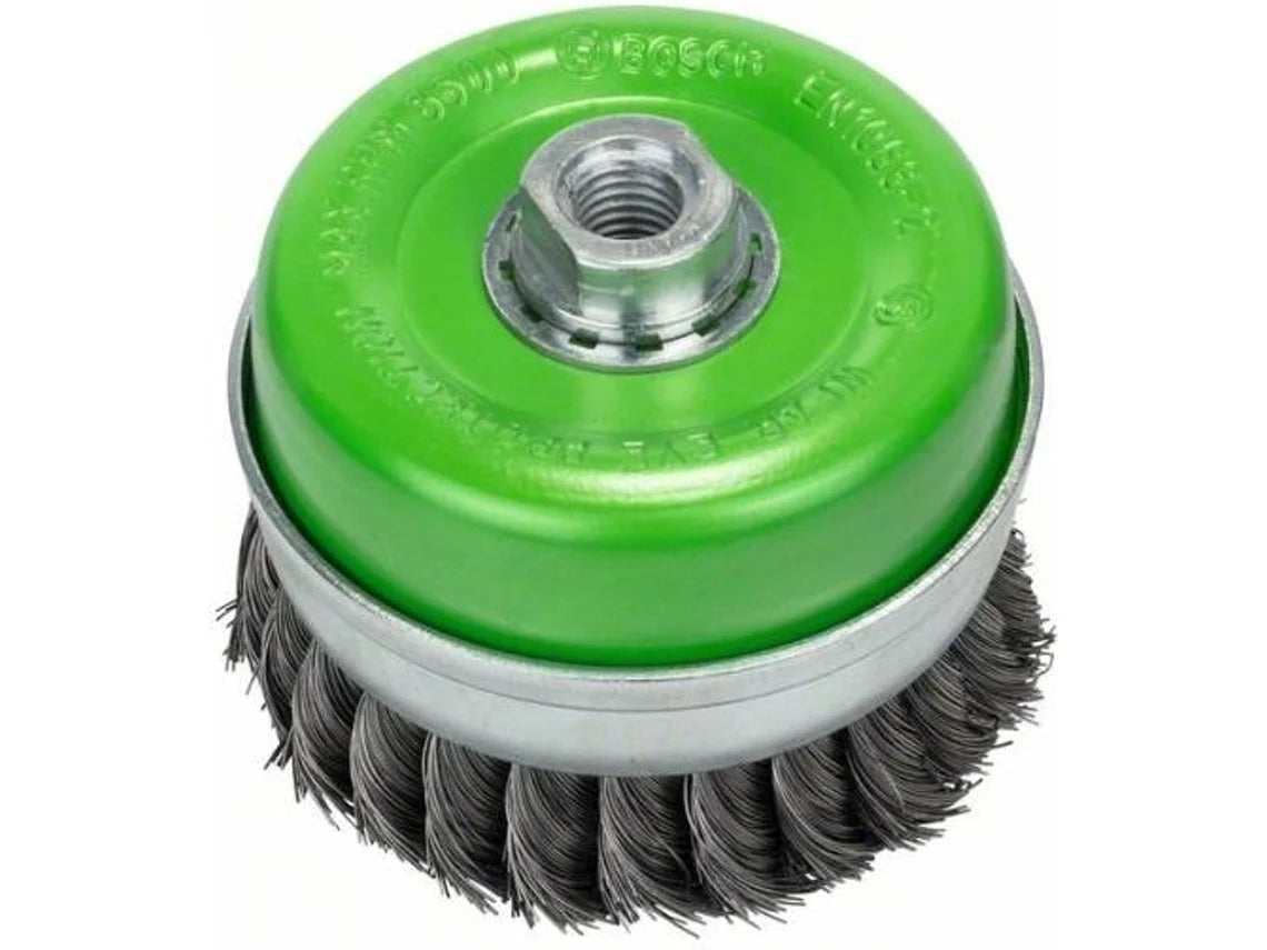 Bosch M14 Cup Brush 100Mm Knotted 0.35Mm Inox 2608622105 Power Tool Services
