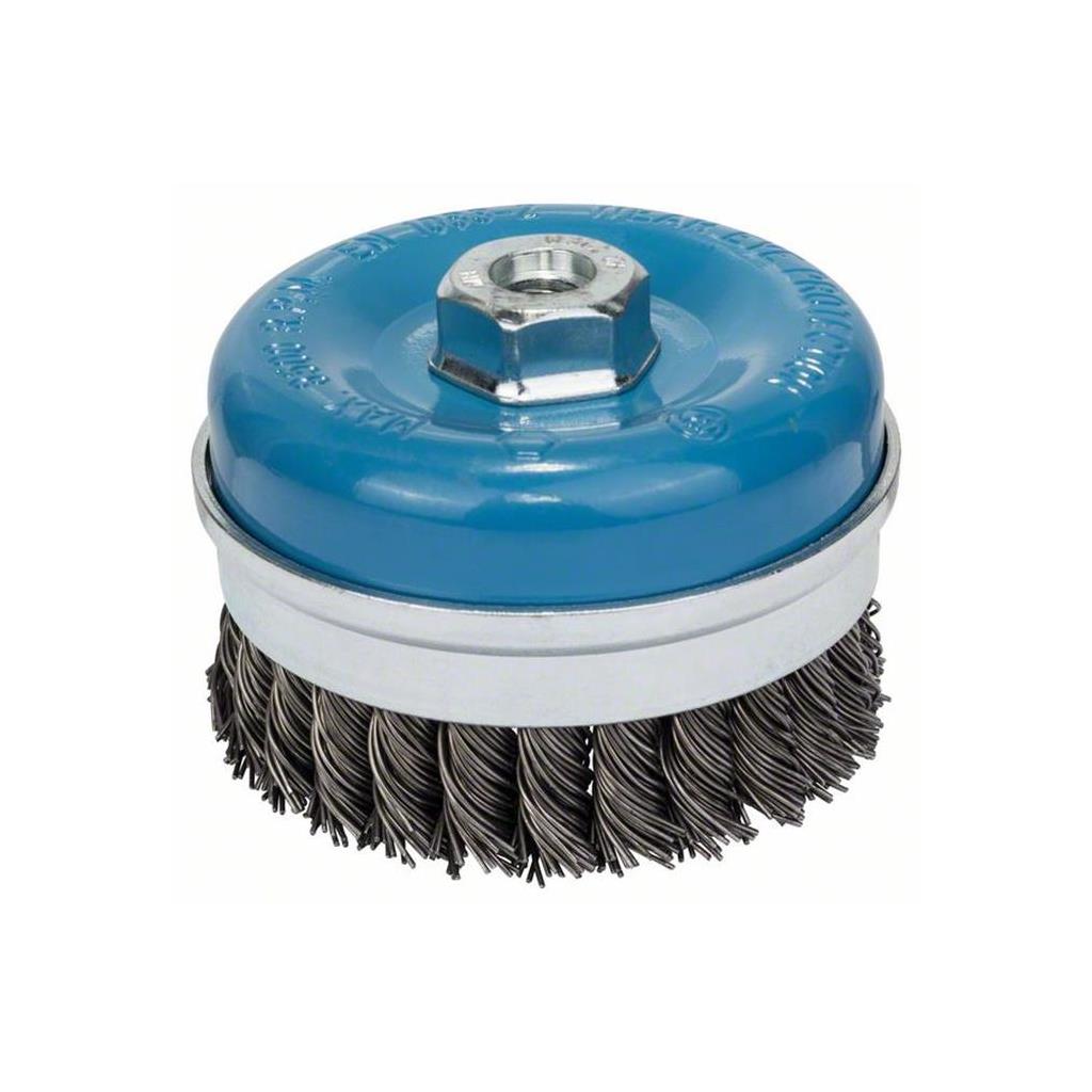 Bosch M14 Cup Brush 100Mm Knotted 0.8Mm Steel 1608614002 Power Tool Services