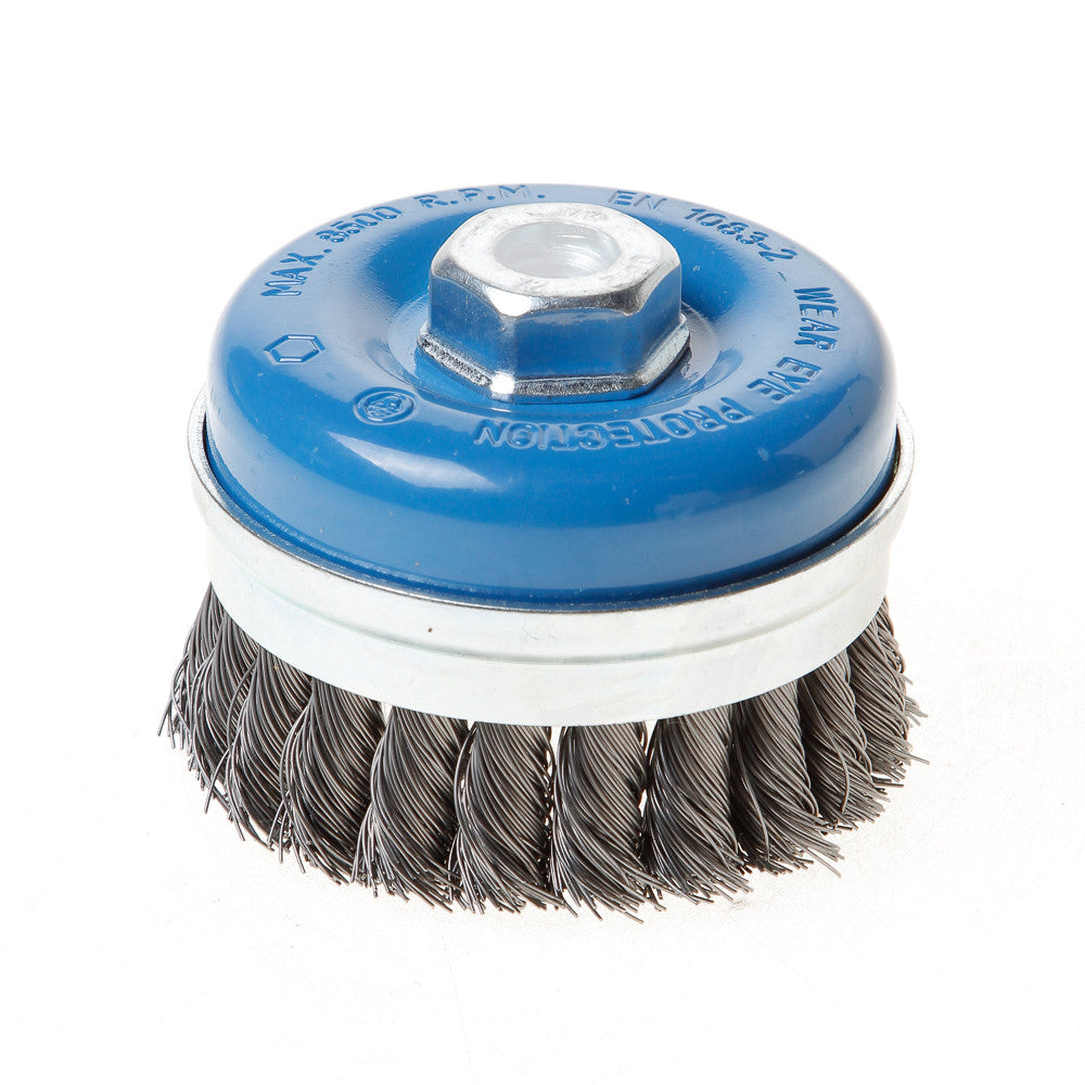 Bosch M14 Cup Brush 90Mm Knotted 0.5Mm Steel 1608614001 Power Tool Services