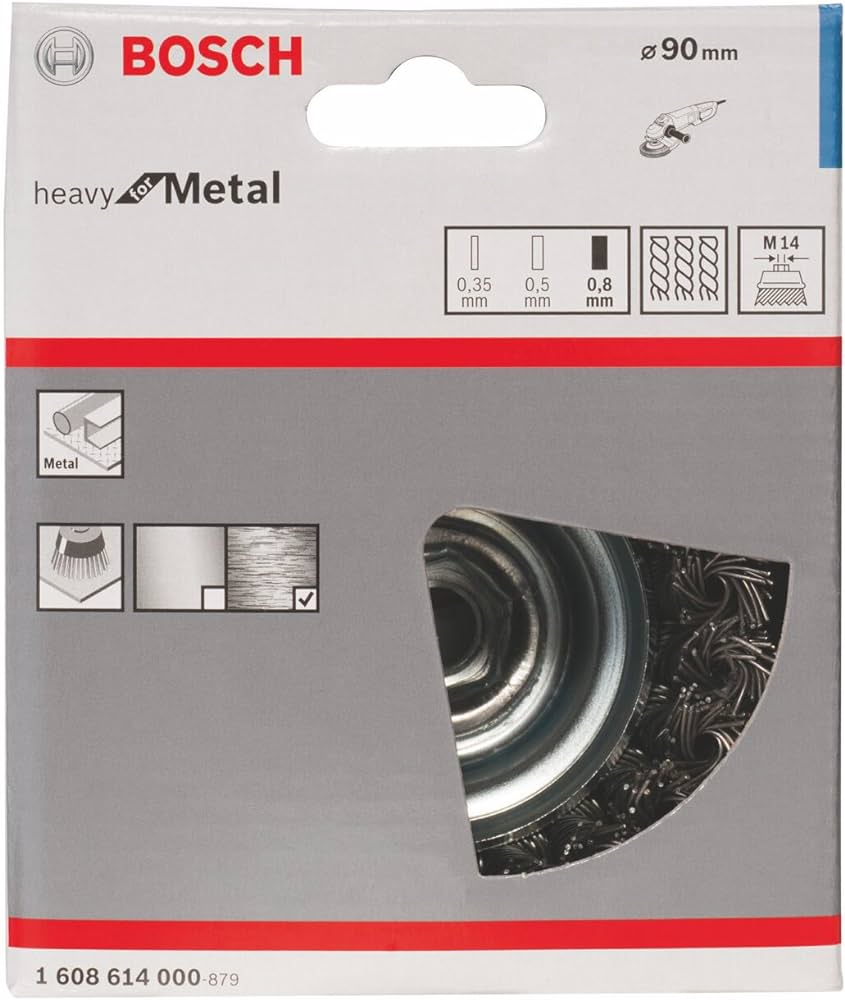 Bosch M14 Cup Brush 90Mm Knotted 0.8Mm Steel 1608614000 Power Tool Services