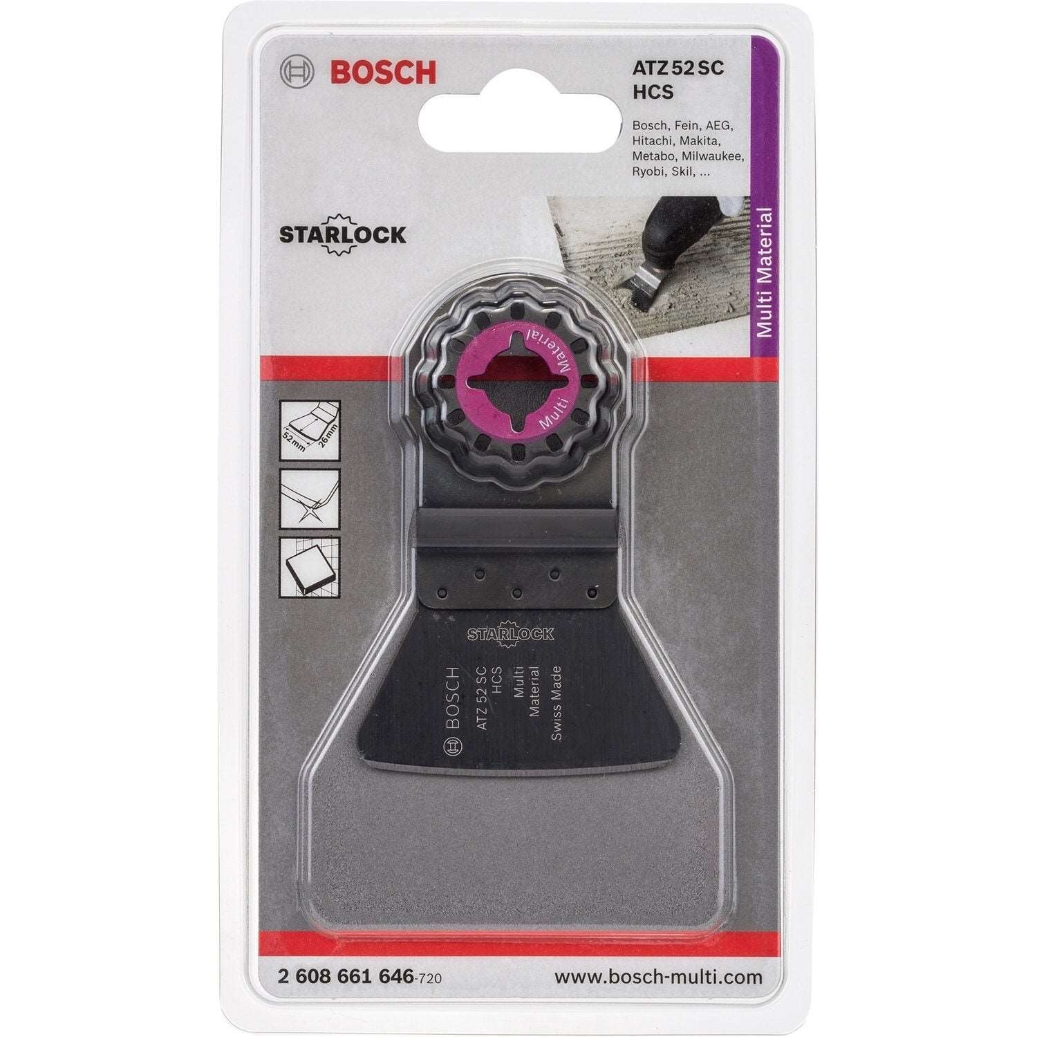 Buy Bosch Multi-Material Rigid Scraper RB - 1ER ATZ 52 SC 2608661646 from Power Tool Services - Image 1 | Best Price