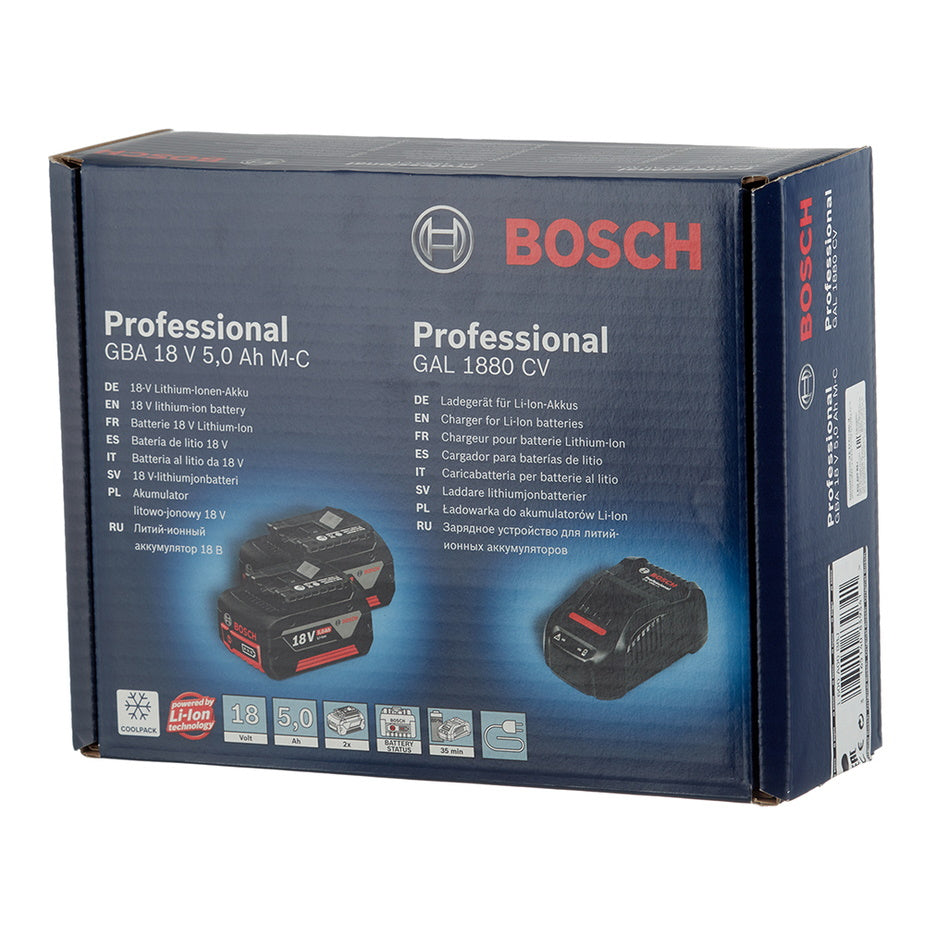 Buy Bosch Professional 5.0ah Battery Starter Kit 1600A00B8J from Power Tool Services - Image 1 | Best Price