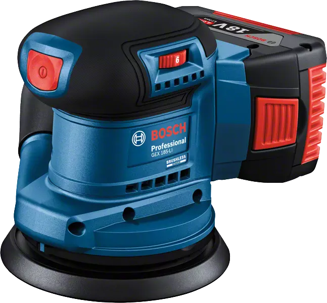 Buy Bosch Professional Cordless Orbital Sander GEX 185 Li 06013A5020 from Power Tool Services - Image 2 | Best Price