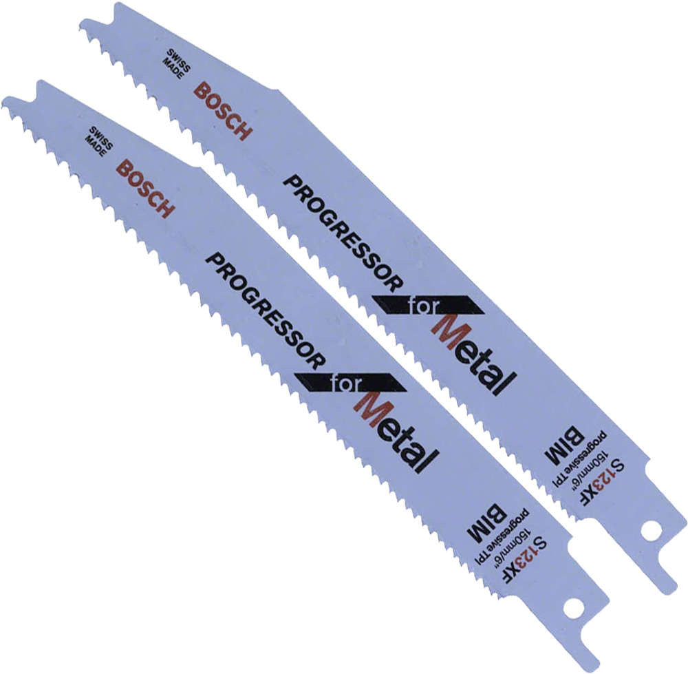 Bosch Sabre Saw Blades S 123 XF Progressor for Metal, 2 pc 2608654401 Power Tool Services