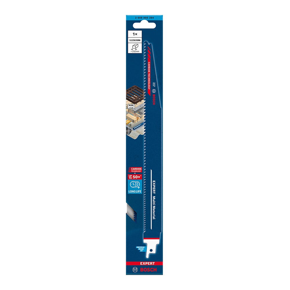 Bosch Sabre Saw Blades S 1256 XHM Carbide Progressor for Wood and Metal 2608900394 Power Tool Services