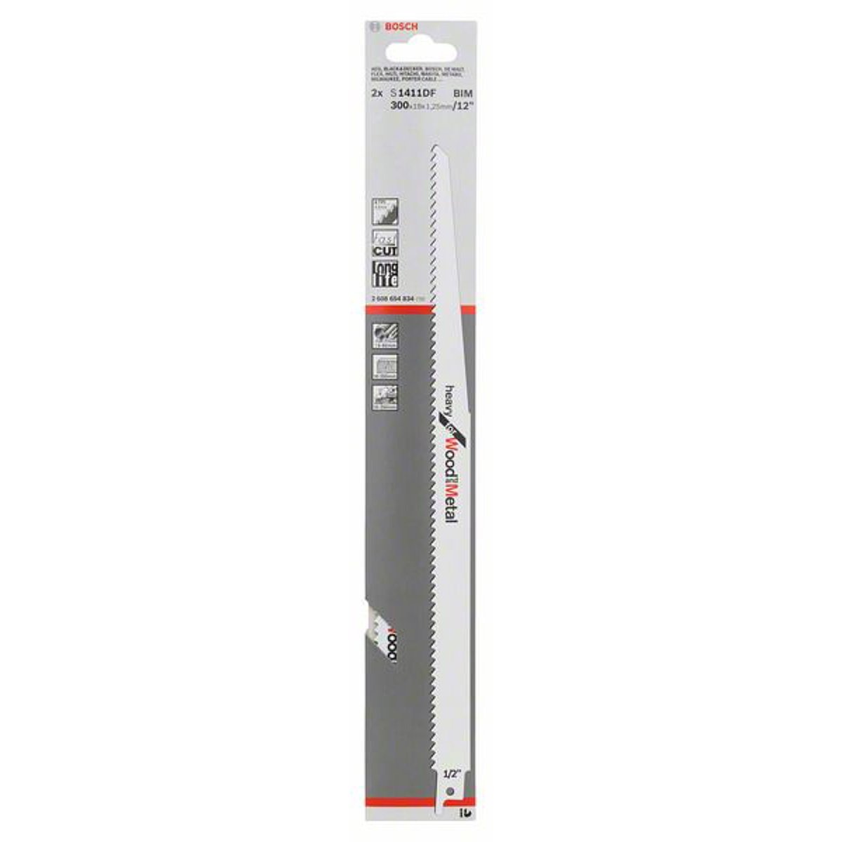 Buy Bosch Sabre Saw Blades S 1411 DF 2608654834 from Power Tool Services - Image 1 | Best Price