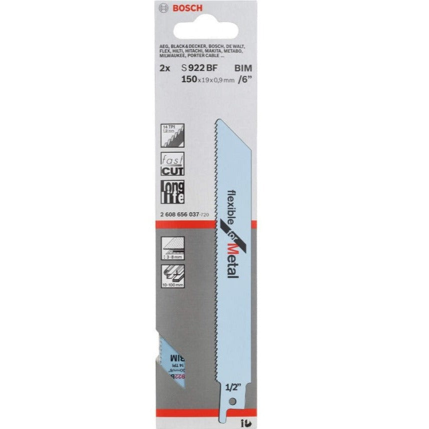 Bosch Sabre Saw Blades S922Bf 2608656037