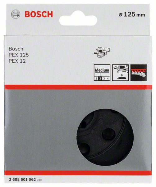 Buy Bosch Sanding Pad Medium/Hard for PEX 125 A 2608601062 from Power Tool Services - Image 1 | Best Price