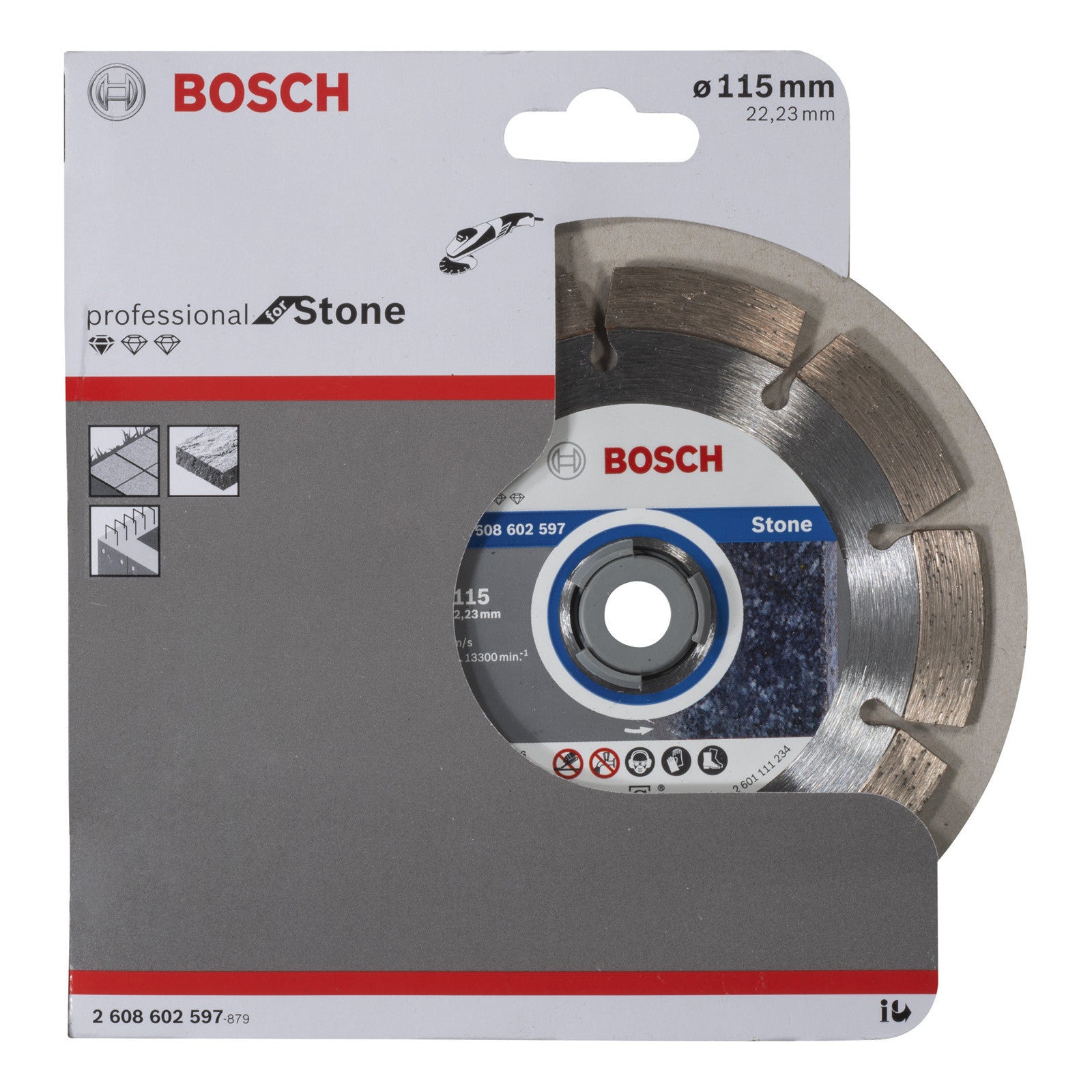 Bosch Standard for Stone 115 x 22,23 x 1,6 segmented 2608602597 Power Tool Services