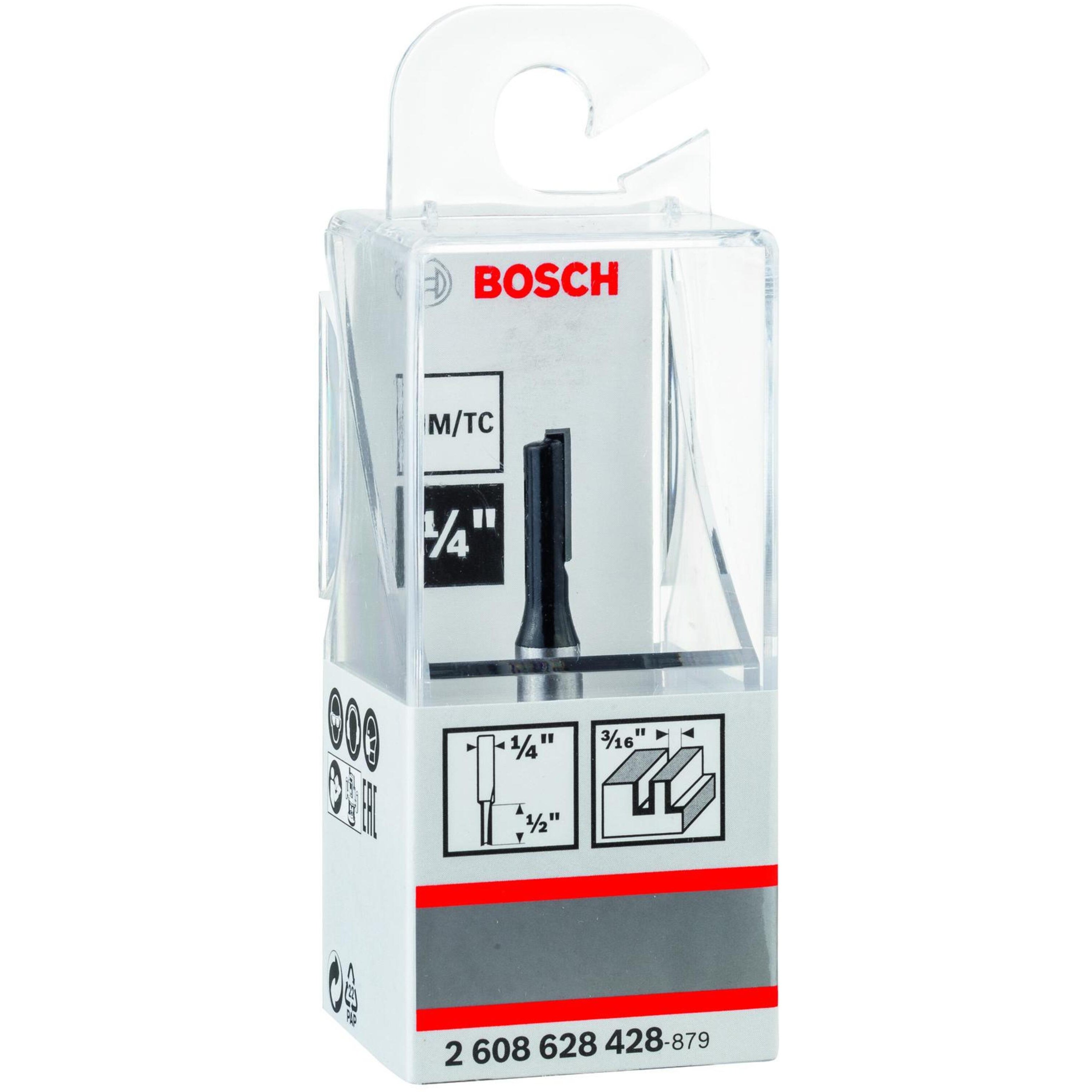 Buy Bosch Straight bit, 1/4", D1 4.8 mm, L 12.7 mm, G 51 mm 2608628428 from Power Tool Services - Image 1 | Best Price