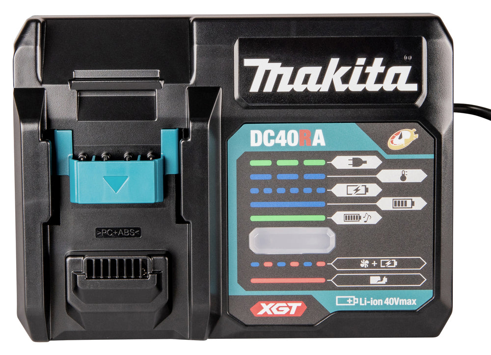 Makita 40V XGT Single Port Rapid Charger DC40RA 6 - Power Tool Services