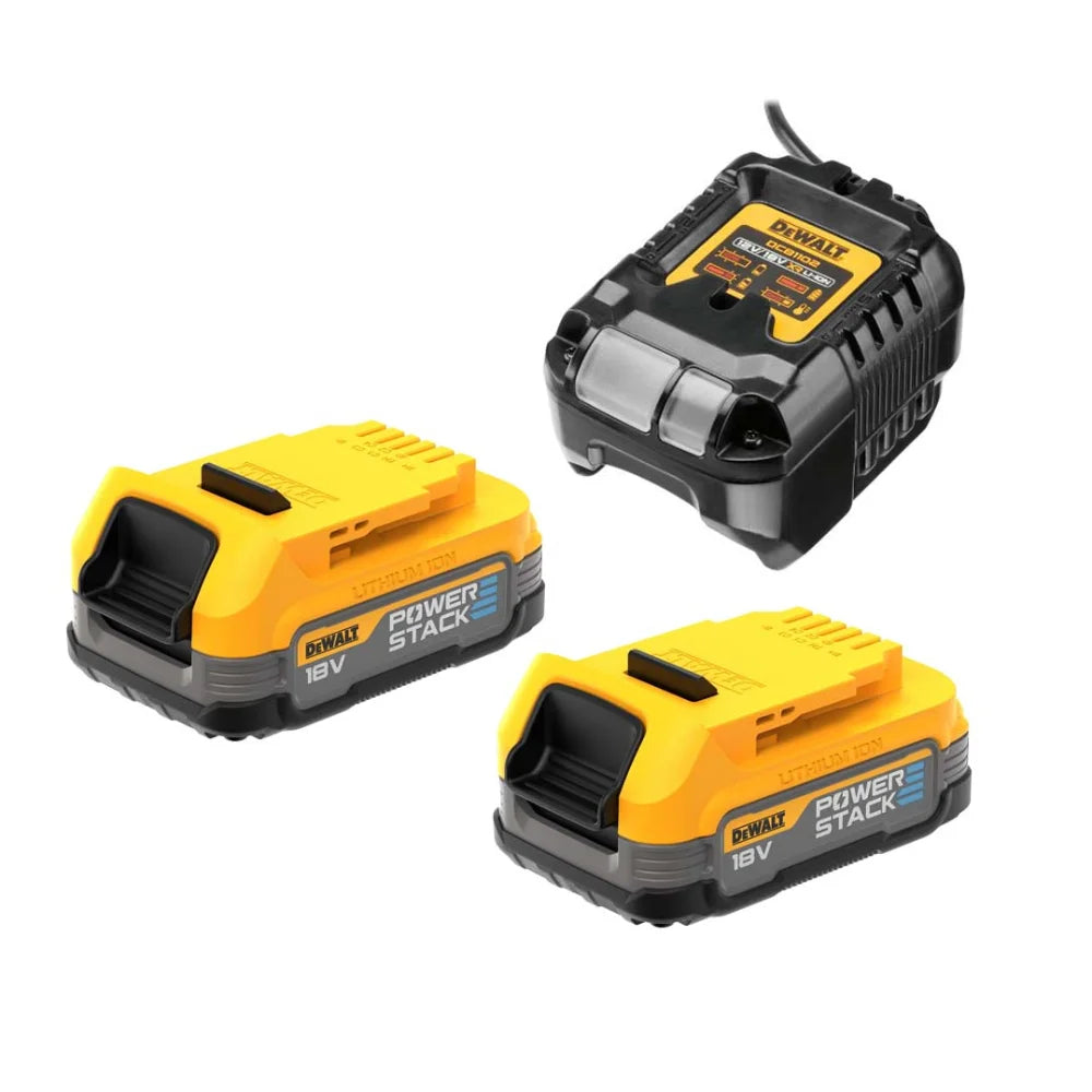 Buy Dewalt Powerstack Battery Kit 18V 1.7Ah DCB1102E2-QW from Power Tool Services - Image 1 | Best Price