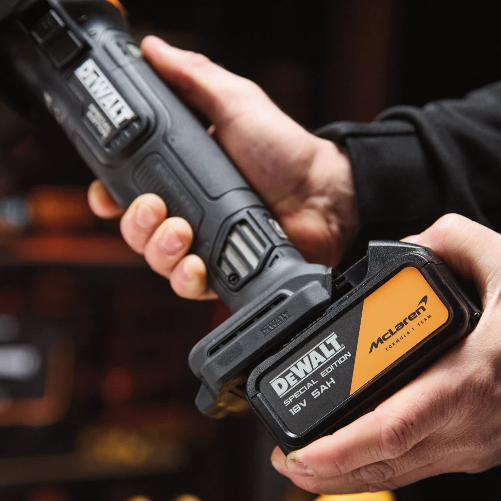 Dewalt McLaren 18V XR Brushless Grinder DCG45MP2T 5 - Power Tool Services