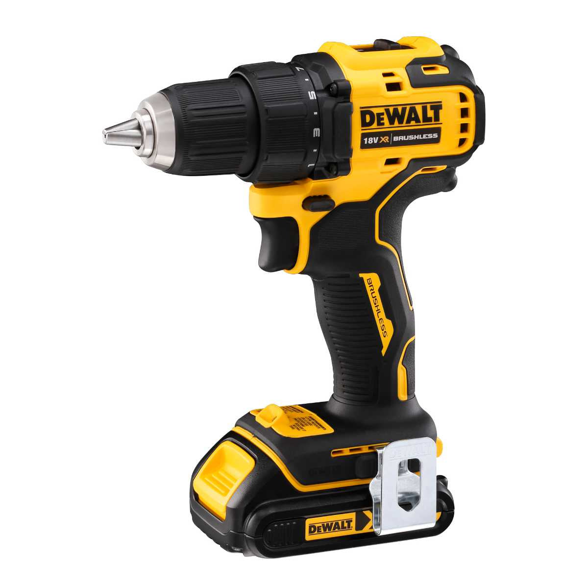 Buy DEWALT 18V Ultra Compact Brushless Drill Driver DCD708S2T from Power Tool Services - Image 2 | Best Price