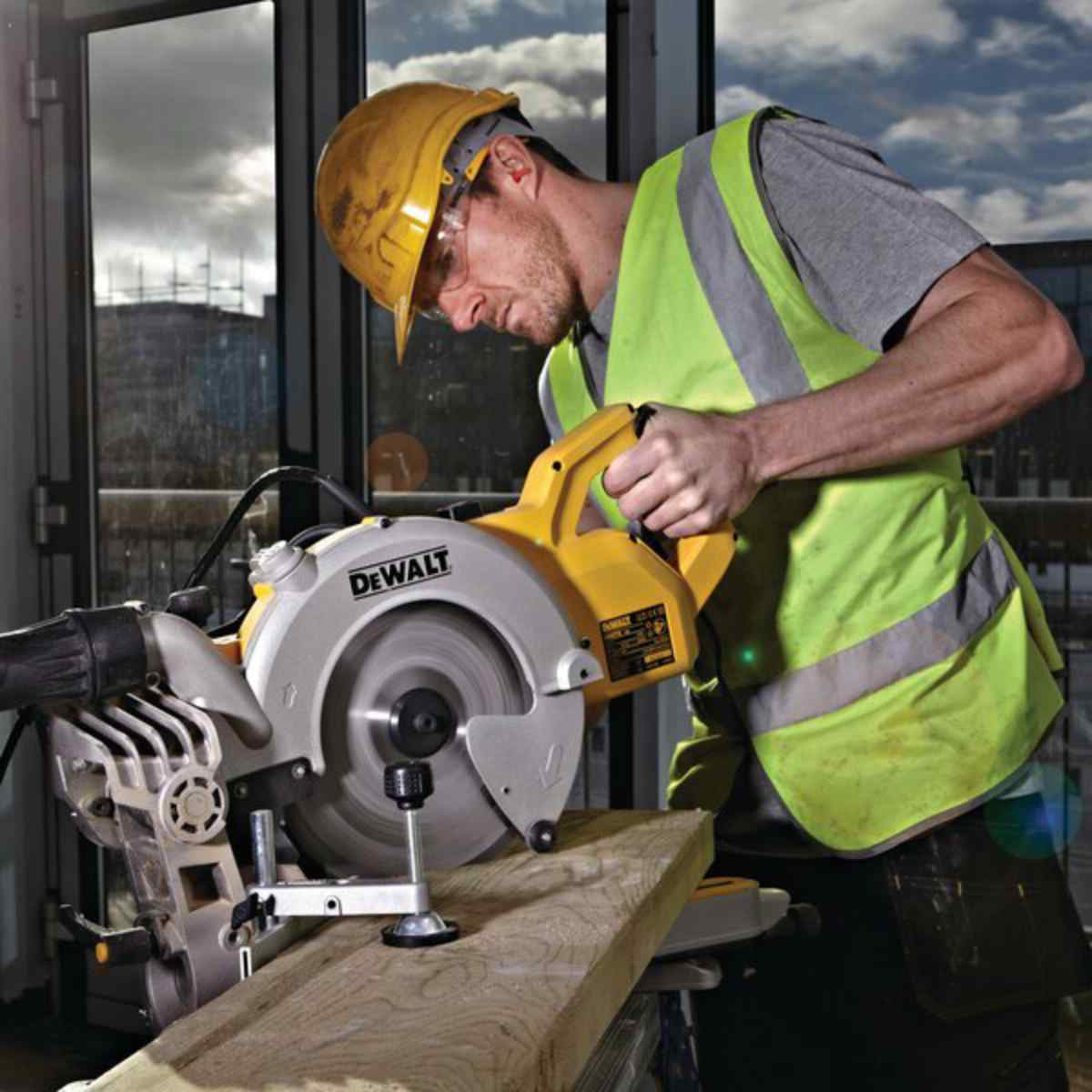 Buy DEWALT Sliding Mitre Saw 250mm with XPS DWS778 from Power Tool Services - Image 4 | Best Price