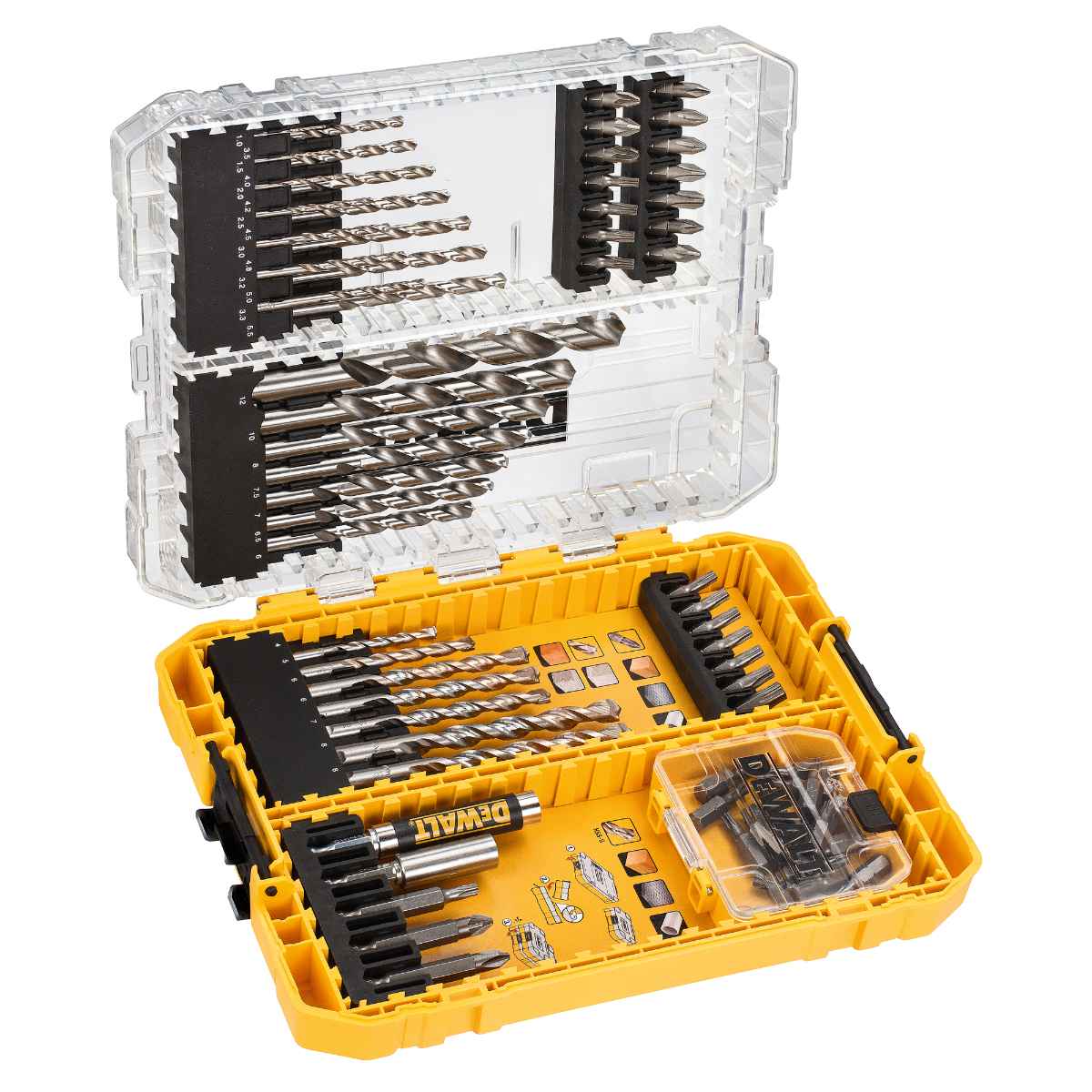 Dewalt 72pc Drill Drive Set with Drill Bits DT70761 2 - Power Tool Services