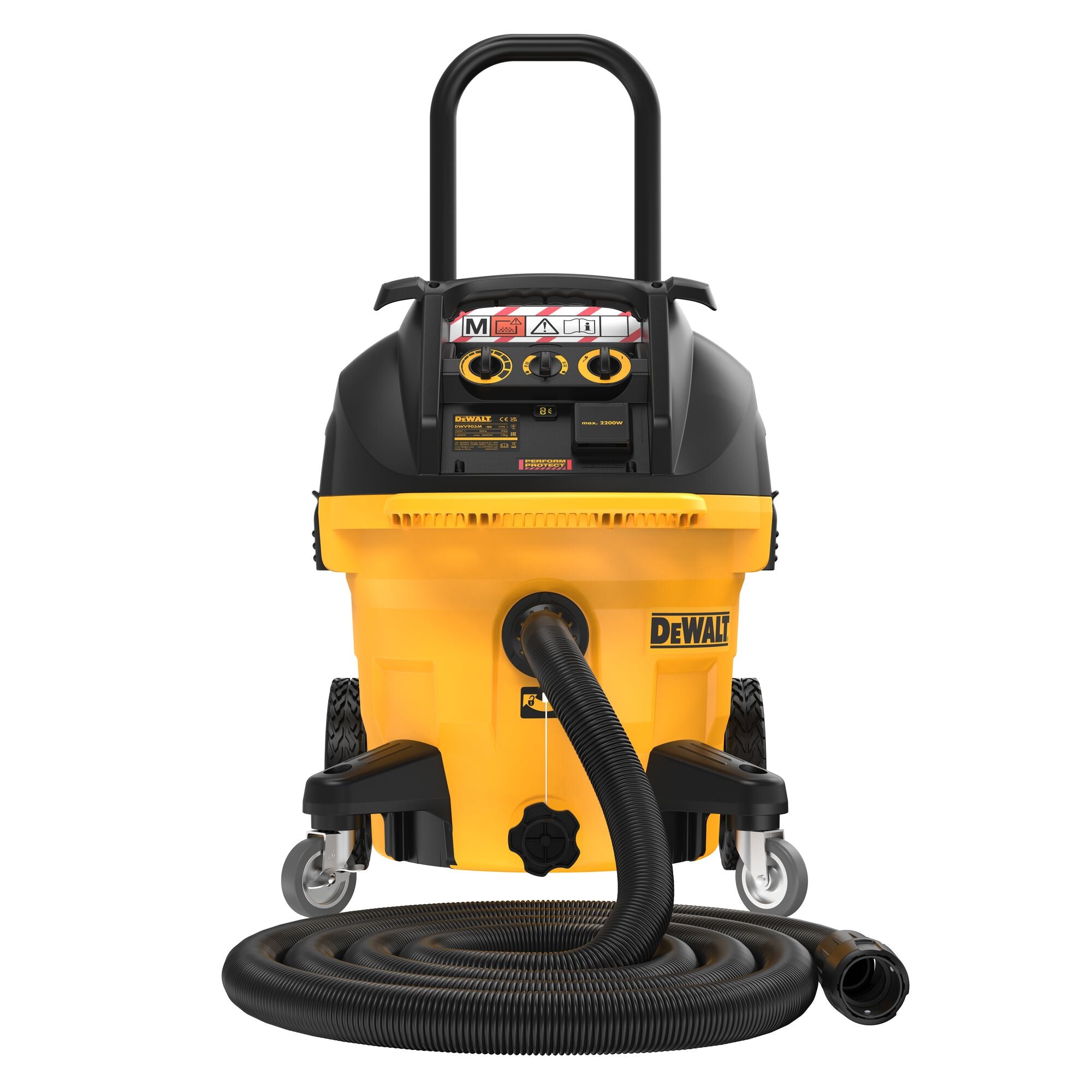 Dewalt 38 L M-Class Wet/Dry Dust Extractor DWV905M-QS 5 - Power Tool Services
